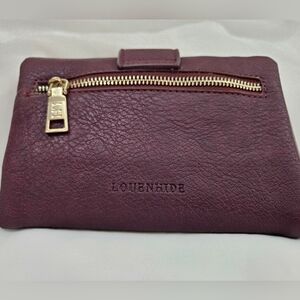 LOUENHIDE Vegan Leather Wallet | Purple  Soft Like New